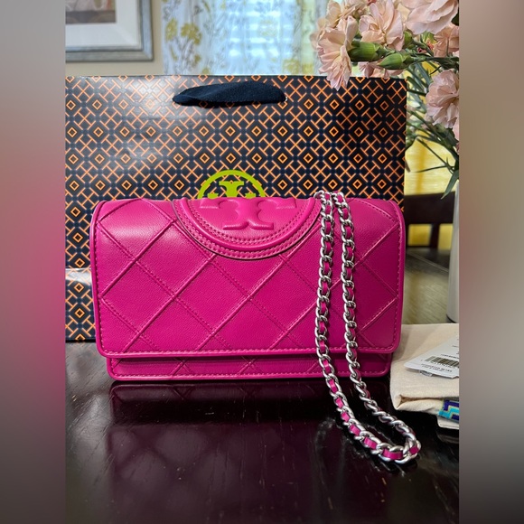 NEW Tory Burch Fleming Soft Chain Braided Crossbody Bag - Picture 2 of 14